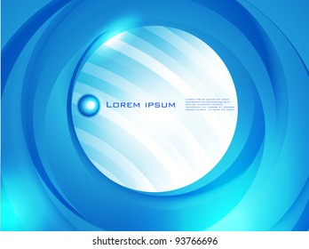 Vector abstract circle blue. curve