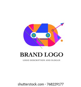 Vector abstract circle for brand logo