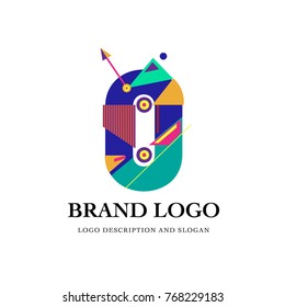 Vector abstract circle for brand logo