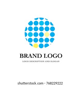 Vector abstract circle for brand logo