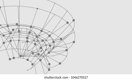 Vector abstract circle with dots. Hand drawn sketch lines. Black round shape. Monochrome frame. Isolated stroke design. Twist outline curves illustration. Pencil drawn circle. Twisted shape.