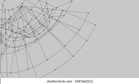 Vector abstract circle with dots. Hand drawn sketch lines. Black round shape. Monochrome frame. Isolated stroke design. Twist outline curves illustration. Pencil drawn circle. Twisted shape.