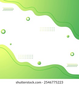 Vector abstract circle green pattern.