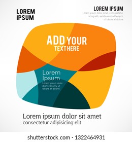 Vector abstract circle logo for company isolated, on white