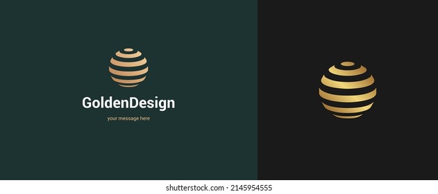 Vector abstract circle logo emblem design elegant modern minimal style vector illustration. Premium business geometric logotype symbol for corporate identity.