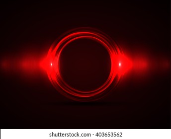 Vector abstract circle on a dark background