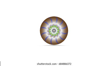 Vector abstract Vector abstract circle rotating logo design 