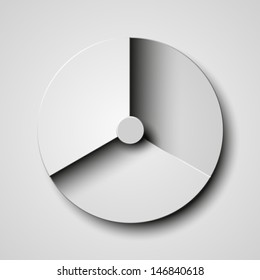 Vector abstract circle with shadow