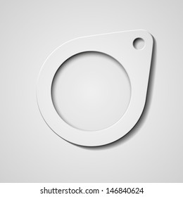 Vector abstract circle with shadow