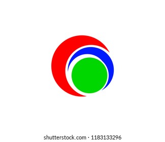 vector abstract circle swirl logo design elements