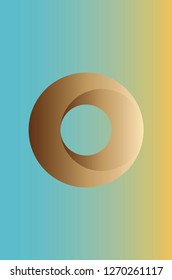 Vector abstract circle swirl logo design element