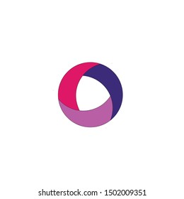 Vector abstract circle swirl logo design elements.