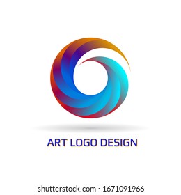 Vector Abstract Circle Swirl Logo Design Stock Vector (Royalty Free ...