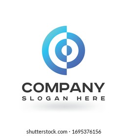 Abstrakte Kreise Vektorillustration wirbeln Logo-Design-Elemente., flach, flach, einzigartig, modern, Corporate, Business
