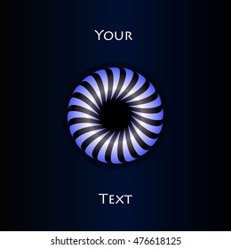 Vector abstract circle swirl logo design elements.