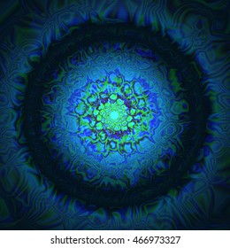 Vector abstract circle swirl. Smooth texture twist