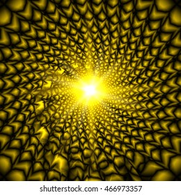 Vector abstract circle swirl. Smooth texture twist
