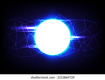 Vector abstract Circle visulization background, energy, light technology