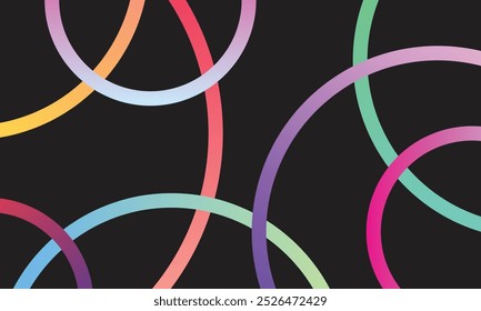 Vector Abstract Circles Gradient Background