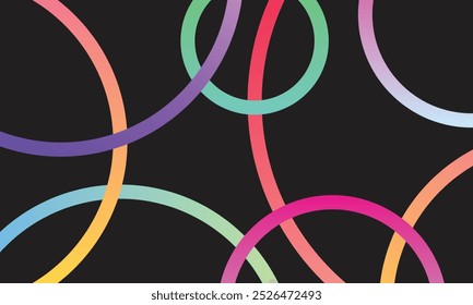 Fundo de gradiente de círculos abstratos de vetor