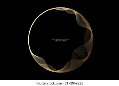 round logo black background