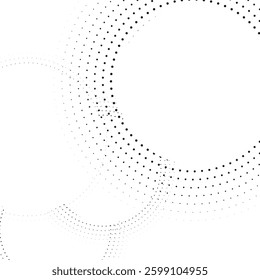 Vector abstract circles lines wavy in round frame colorful rainbow isolated on white background