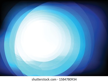 Vector : Abstract circles on blue background