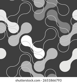 Vector - abstract circles seamless pattern, colorful illustration.