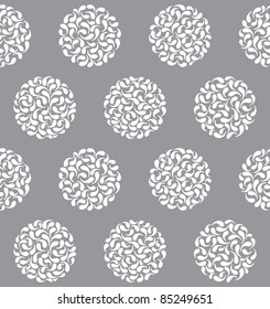 Vector abstract circles seamless pattern