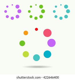 Vector of abstract circles symbol or icon