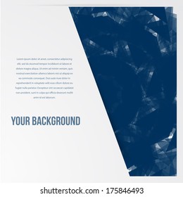 Vector abstract circles template. Flower web design