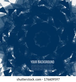 Vector abstract circles template. Flower web design
