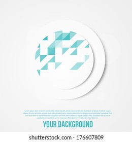 Vector abstract circles template. Object web design