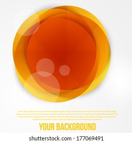 Vector abstract circles template. Object web design