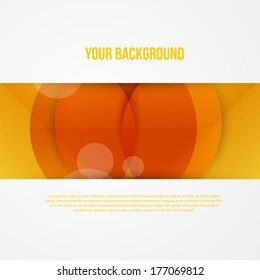 Vector abstract circles template. Object web design