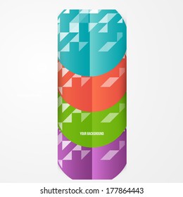 Vector abstract circles template. Object web design