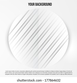 Vector abstract circles template. Object web design