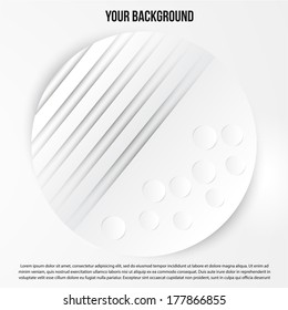 Vector abstract circles template. Object web design