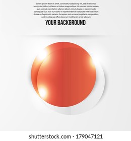Vector abstract circles template. Object web design