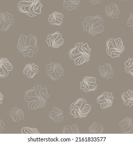 vector abstract circles waves pattern set