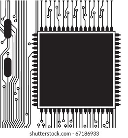 vector abstract circuit board