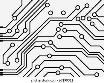 vector abstract circuit board