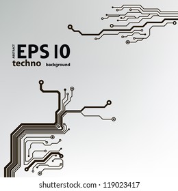vector abstract circuit board. eps10
