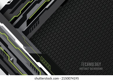 Vector abstract circuit geometric futuristic technology design for background.