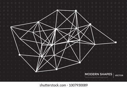 Vector abstract circuit networking blockchain concept technology background, big data