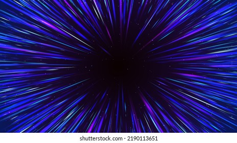 Vector abstract circular geometric background. Circular geometric centric motion pattern. Starburst dynamic lines or rays