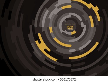 Vector of abstract circular pattern and background