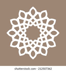 vector abstract circular pattern design mandala style. Round Pattern Mandala. Abstract design of Persian- Islamic-Turkish-Arabic vector circle floral ornamental border!