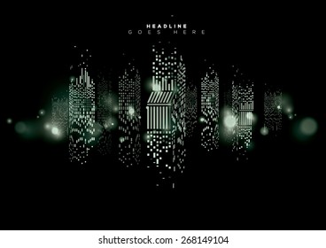 Vector of abstract city skyline