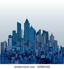 vector abstract city skylines